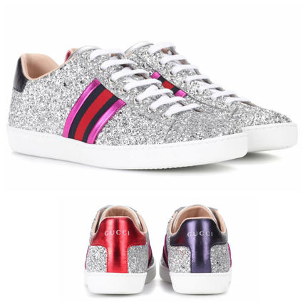 GUCCI 2017 18AW Glitter Low Top Sneakers 