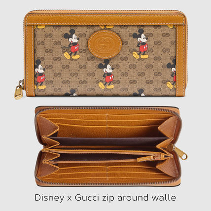 GUCCI 2020 SS Disney X Gucci Zip Around Wallet 602532 HWUBM 8559 