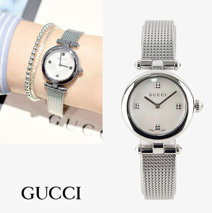 GUCCI Casual Style Round Party Style Quartz Watches 