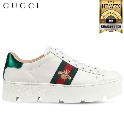 GUCCI 2020 SS WomenS Ace Embroidered Platform Sneaker 577573 DOPE0 9064 