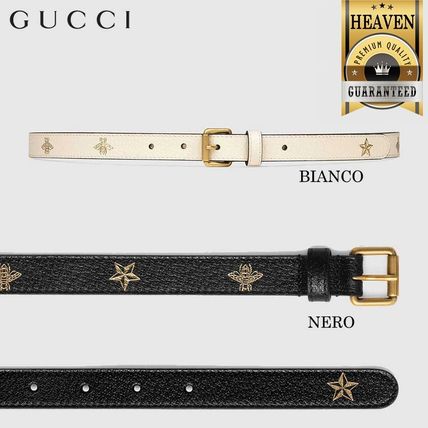 GUCCI 2020 SS Belt With Bees And Stars Print
