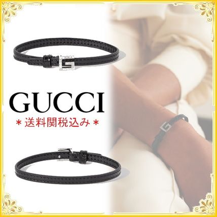 GUCCI 2020 SS Casual Style Unisex Street Style Leather Party Style Silver 