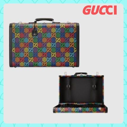 GUCCI GG Supreme 2020 SS Unisex Canvas A4 2WAY Bi color Logo BostonDuffles 