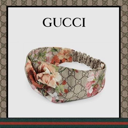 GUCCI Blooms Print Silk Headband 411111 