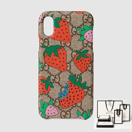 GUCCI GG Supreme 2019 20AW iPhone X iPhone XS iPhone XR Smart Phone Cases 