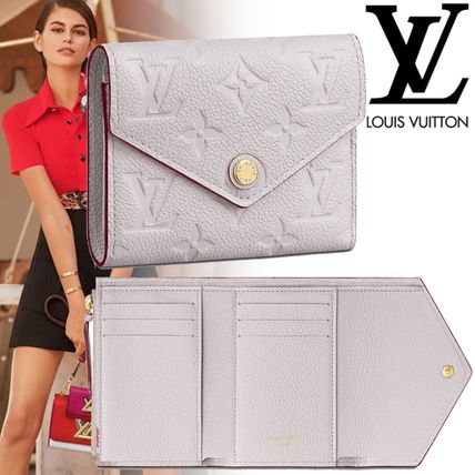 Louis Vuitton MONOGRAM EMPREINTE 2020 SS Monogram Unisex Leather Folding Wallet Small Wallet Logo M69141 