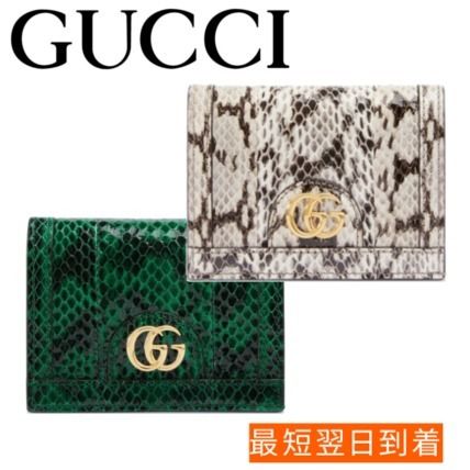 GUCCI Ophidia Ophidia Snakeskin Card Case Wallet 523155 LU4DG 3120 523155 LU4DG 9583 