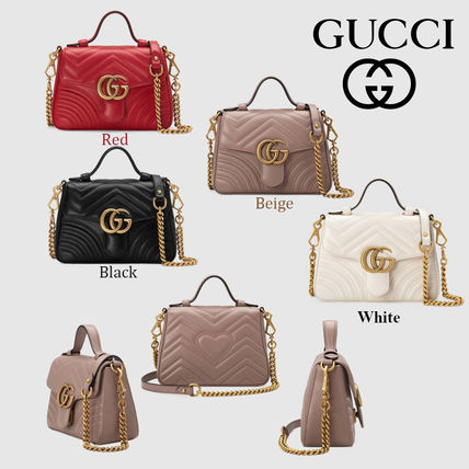 GUCCI GG Marmont 2018 19AW Gg Marmont Mini Top Handle Bag 547260 