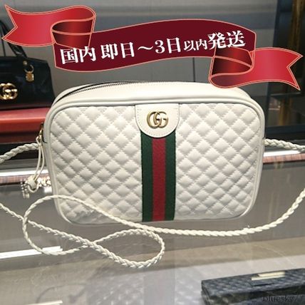 GUCCI GG Marmont Flower Patterns Casual Style Plain Leather Elegant Style 541051 