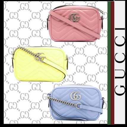 GUCCI GG Marmont 2020 21AW Casual Style 2WAY Leather Elegant Style Crossbody Logo 634936DTD1P 