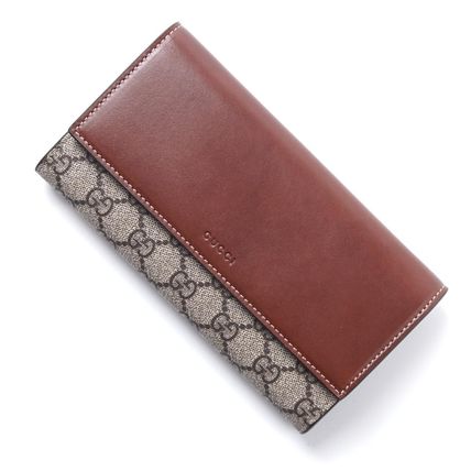 GUCCI 2017 SS Leather Long Wallets 
