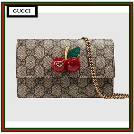 GUCCI GG Supreme Leather Shoulder Bags 481291 K9GXT 8694 