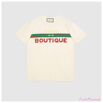 GUCCI 2020 SS WomenS Gucci Boutique Print T Shirt 615044 XJCKY 7136 