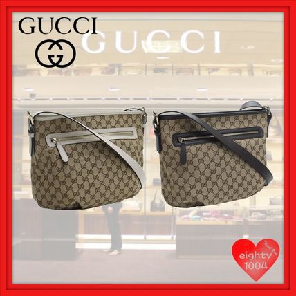 GUCCI Casual Style Calfskin Canvas Blended Fabrics Street Style A4 388930 KQWFY 9761 