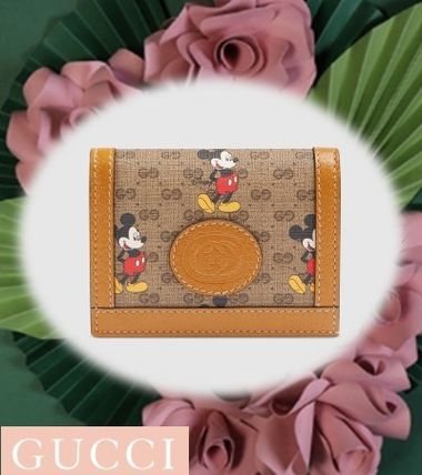 GUCCI GG Supreme 2020 SS Leather Small Wallet Logo Folding Wallets 02534 HWUBM 8559 