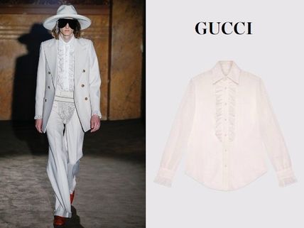 GUCCI 2019 SS GUCCI 19SS LACE SHIRTS #557385 