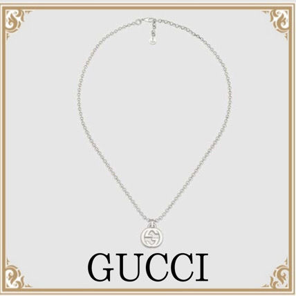 GUCCI Interlocking G Necklace In Silver 479219 J8400 8106 