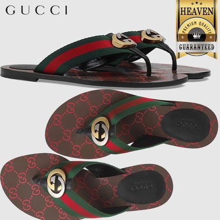 GUCCI 2020 SS Gg Thong Web Sandal 612138 H9020 8476 