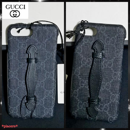 GUCCI GG Supreme 2018 19AW Monogram Unisex Street Style iPhone 8 iPhone 8 Plus 