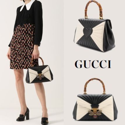 GUCCI GUCCI 476531 Queen Margaret Quilted Leather Top Handle Bag 476531 