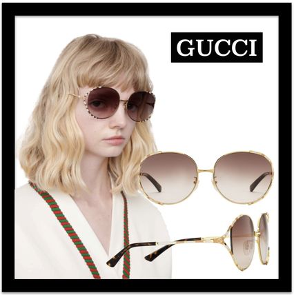 GUCCI Round Sunglasses 596087 I3330 8025 