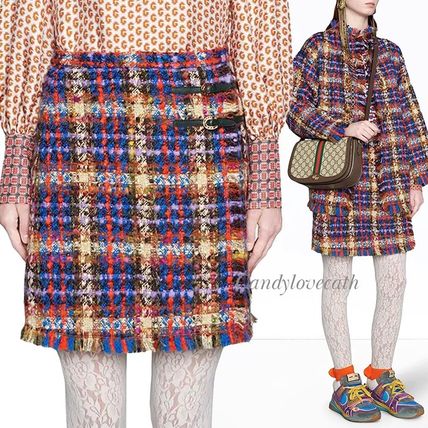 GUCCI 2020 SS Tweed Mini Skirt 609774 Z8AIB 4956 