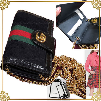 GUCCI Ophidia 2019 SS Leather iPhone 8 Smart Phone Cases 