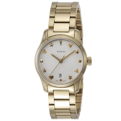 GUCCI Round Quartz Watches Analog Watches GU YA126576A 