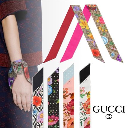 GUCCI 2020 SS Flower Patterns Monogram Casual Style Silk Elegant Style 
