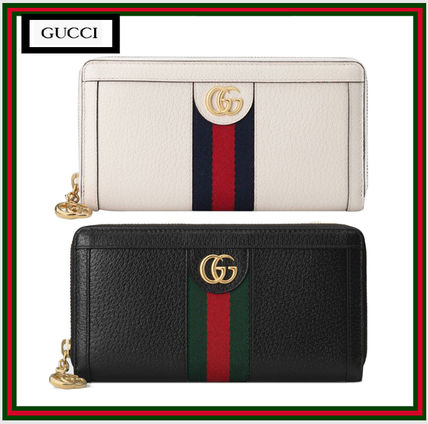 GUCCI Plain Leather Long Wallets 523154 DJ2DG 8454 