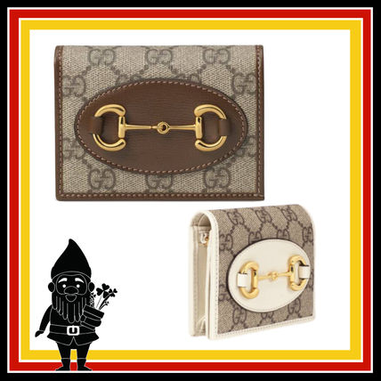 GUCCI 1955 Horsebit 2020 SS Monogram Folding Wallet Small Wallet Logo Folding Wallets 
