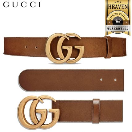 GUCCI 2020 SS Leather Belt With Double G Buckle 409416 CVE0T 2535 