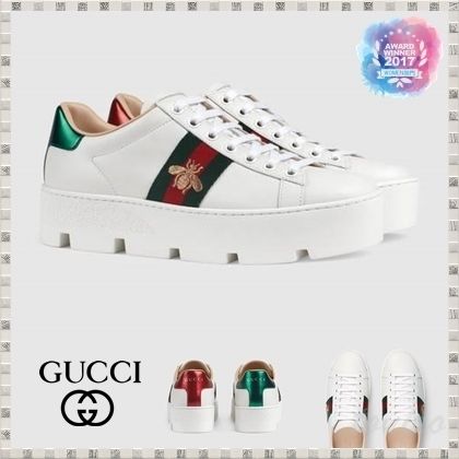 GUCCI Ace 2019 SS WomenS Ace Embroidered Platform Sneaker
