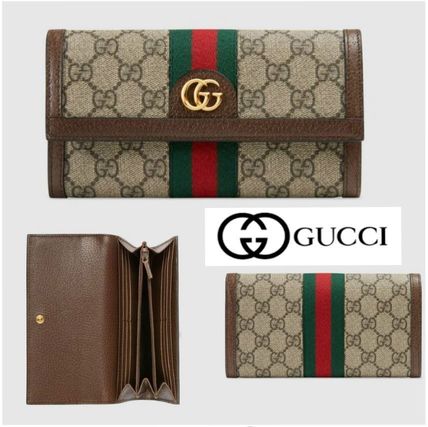GUCCI Ophidia 2020 SS Gg Supreme Ophidia Continental Wallet