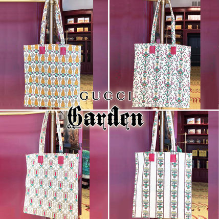 GUCCI Flower Patterns A4 Other Animal Patterns Totes 