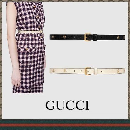GUCCI Belt With Bees And Stars Print 576178 