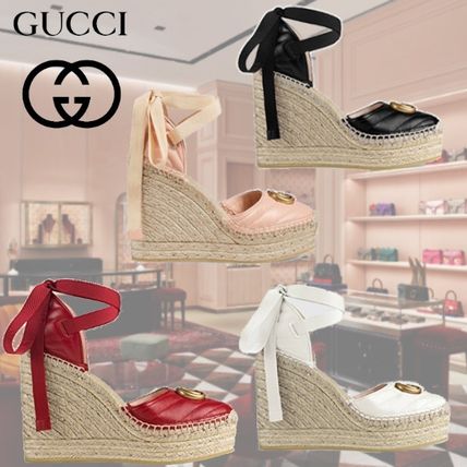 GUCCI WomenS Matelasse Platform Espadrille