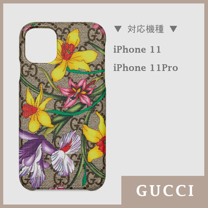 GUCCI GG Supreme 2020 SS iPhone X Logo iPhone 11 Pro iPhone 11 Smart Phone Cases 