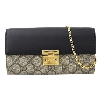 GUCCI GG Supreme Padlock Continental Wallet 453506 
