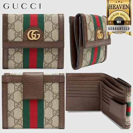 GUCCI Ophidia 2020 SS Ophidia Gg French Flap Wallet 523173 96IWG 8745 