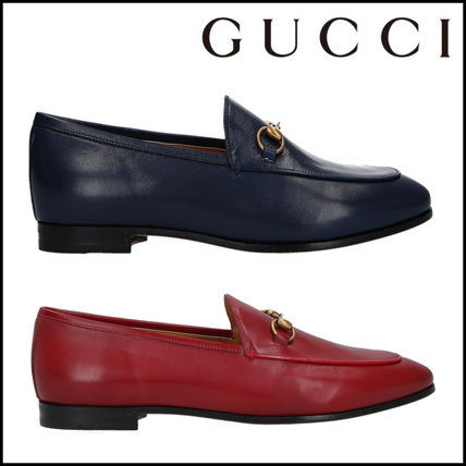 GUCCI Jordaan 2019 20AW Plain Block Heels Office Style Formal Style 