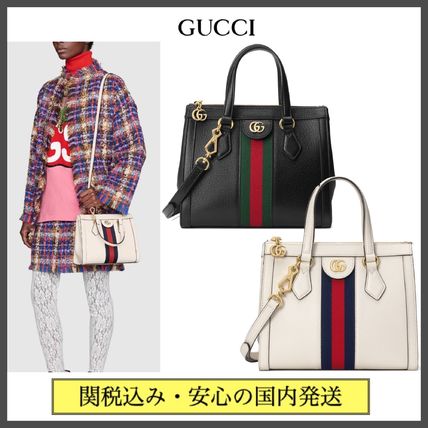 GUCCI Ophidia Stripes Casual Style Blended Fabrics 2WAY Bi color Plain 