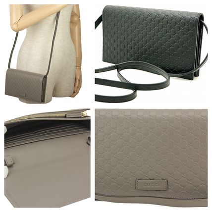 GUCCI 2020 Cruise Monogram Casual Style Unisex Plain Leather Office Style 466507 BMJ1G 