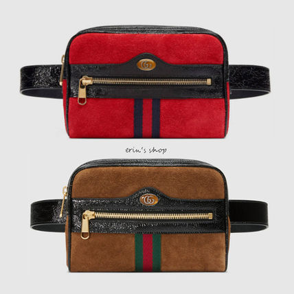 GUCCI Ophidia 2018 Cruise Stripes Unisex Suede Blended Fabrics Street Style 3WAY Plain 