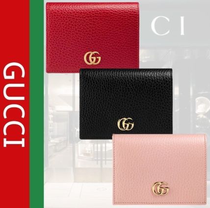 GUCCI GG Marmont Leather Card Case Wallet