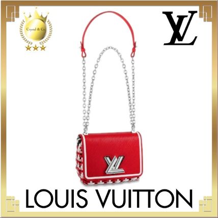 Louis Vuitton TWIST 2019 SS Casual Style 2WAY Bi color Chain Plain Leather Party Style 