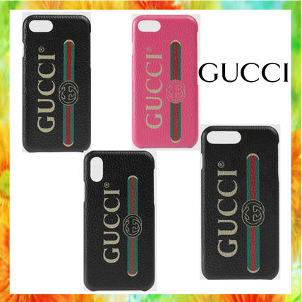GUCCI 2018 19AW Leather iPhone 8 iPhone 8 Plus iPhone X iPhone XS