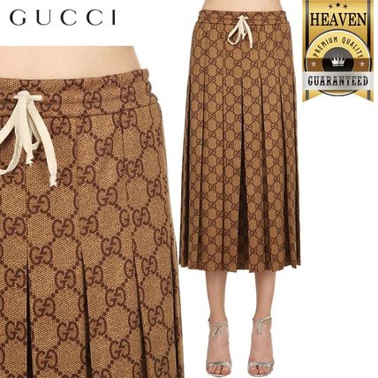 GUCCI 2020 SS Gg Technical Jersey Skirt 526514 X7C31 2035 