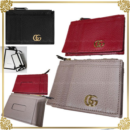 GUCCI Unisex Plain Small Wallet Coin Cases 