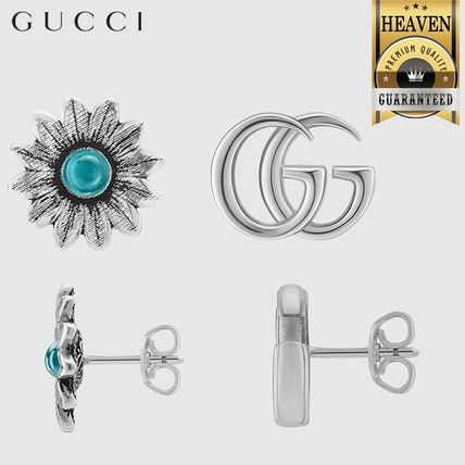 GUCCI 2020 SS Double G Flower Stud Earrings 527344 I5569 8183 